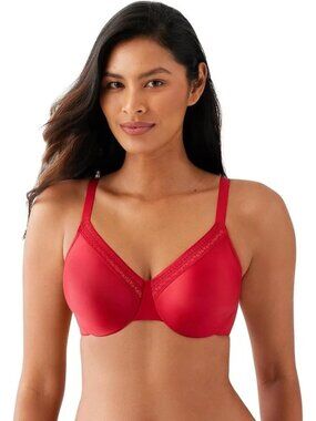 Wacoal Womens  Unlined Full Coverage Underwire Bra Equestrian Red 44DD NEW